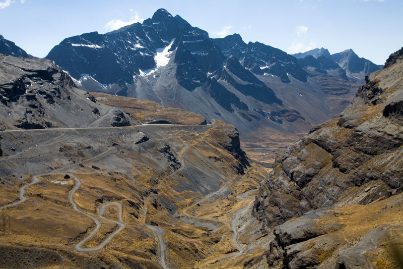 road from la paz to coroico