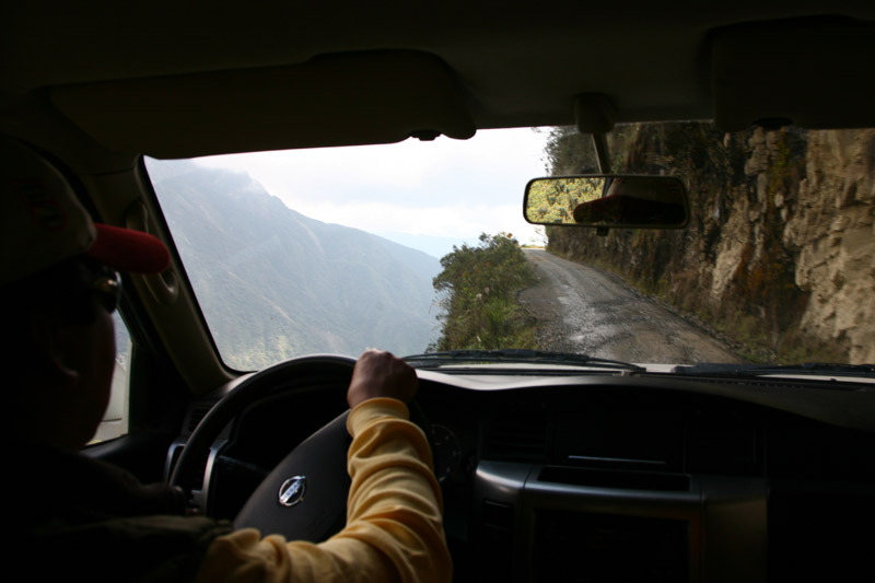 the death road, la paz, coroico, bolivia