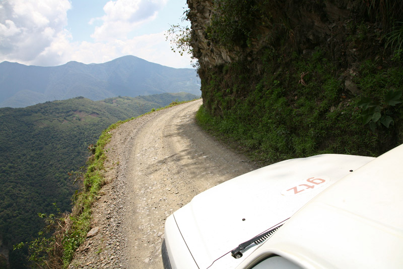 the death road, la paz, coroico, bolivia