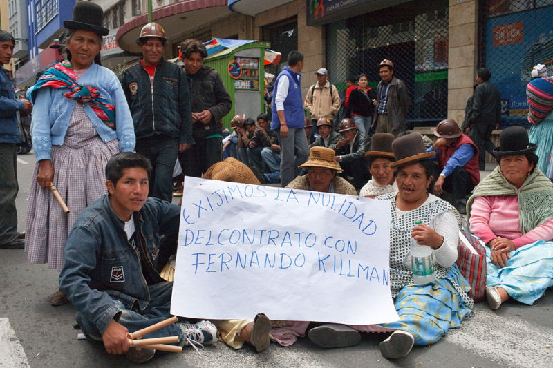 mineros, protesta, miners, protest, la paz, bolivia, cerro negro