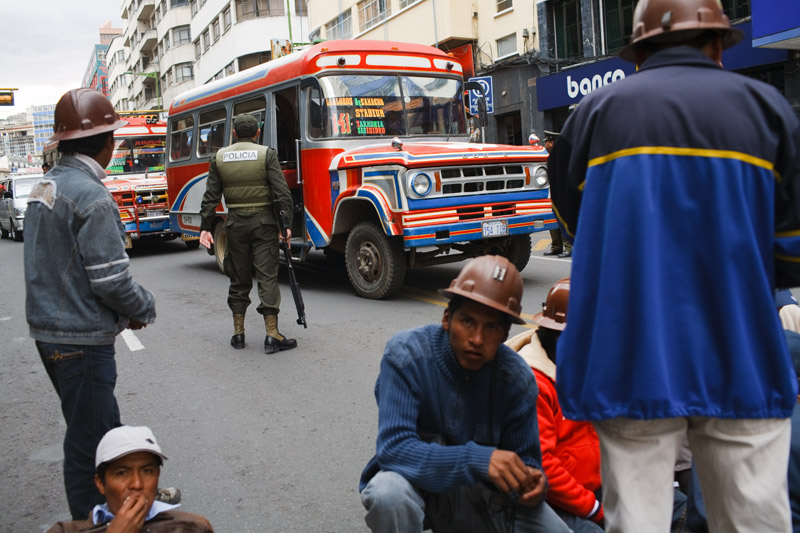 mineros, protesta, miners, protest, la paz, bolivia, cerro negro